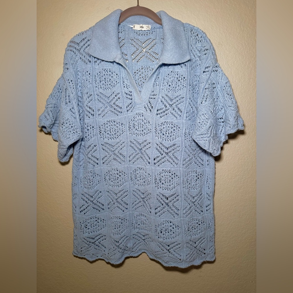 MANGO Knit oversized Polo